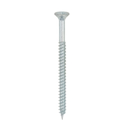 TWINTHREAD WOODSCREW CSK POZI 6 X 2"  3.5x50mm  BZP