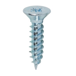 TWINTHREAD WOODSCREW CSK POZI 4 X 1/2"  3x2mm  BZP