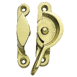 NARROW FITCH SASH FASTENER POLISHED BRASS THD183PB