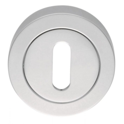 STANDARD KEYHOLE ESCUTCHEON 50mm POLISHED CHROME AA3CP