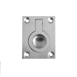 SATIN CHROME FLUSH RING PULL 50 x 63mm JV424BSC