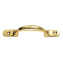 SASH WINDOW HANDLE 4" POLISHED BRASS AA96
