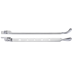 BULB END CASEMENT STAY 12" 300mm SATIN CHROME FB102SC