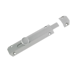 ZOO 150mm SURFACE MOUNTED FLAT BOLT SATIN CHROME ZAB100BSC