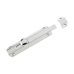 ZOO 150mm SURFACE MOUNTED FLAT BOLT POLISHED CHROME ZAB100BCP