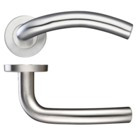 ZOO ARCHED LEVER ON ROUND ROSE STAINLESS ZCS2040SS