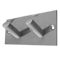 DOUBLE ROBE HOOK SATIN STAINLESS STEEL JSS901C SSS