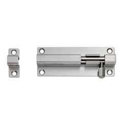 STRAIGHT BARREL BOLT SATIN STAINLESS 100mm BBT1100/SSS