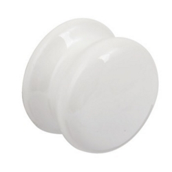 VICTORIAN PORCELAIN CUPBOARD KNOB WHITE 38mm 130.48.701