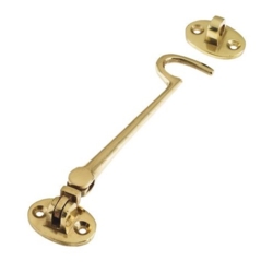 HEAVYWEIGHT 6" CABIN HOOK POLISHED BRASS ZAB62