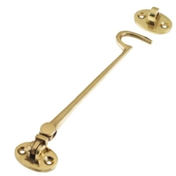 HEAVYWEIGHT 8" CABIN HOOK POLISHED BRASS ZAB63