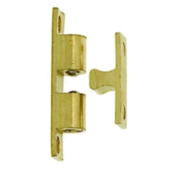 DOUBLE BALL CATCH 60mm POLISHED BRASS JV888CPB