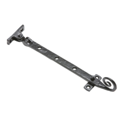 KIRKPATRICK 1180 MONKEY TAIL CASEMENT STAY 12" ANT. BLACK