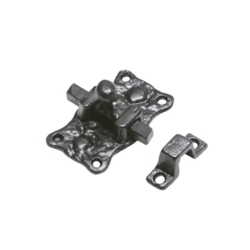 KIRKPATRICK 1196 ORNATE DOOR BOLT ANTIQUE BLACK