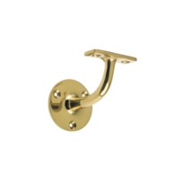 ZOO HEAVYWEIGHT 2.5" HANDRAIL BRACKET POLISHED BRASS ZAB70