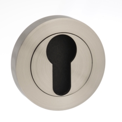 ROUND EURO PROFILE ESCUTCHEON SATIN NICKEL MESCESN