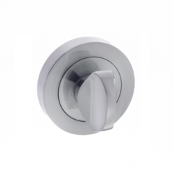 ROUND BATHROOM TURN & RELEASE SATIN CHROME S2WCRSC