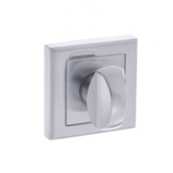 SQUARE BATHROOM TURN AND RELEASE SATIN CHROME S2WCSSC