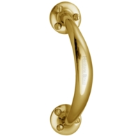BOW DOOR PULL HANDLE POLISHED BRASS V1140-PB