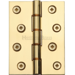 HINGE 4" x 3" PHOSPHOR WASHERS POLISHED BRASS HG99-355-PB