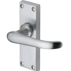 WINDSOR LEVER LATCH ON SHORT PLATE POLISHED BRASS V710-SC