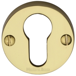 EURO PROFILE ESCUTCHEON 45mm POLISHED BRASS V1022-PB