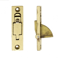 WEEKES SASH STOP POLISHED BRASS SQUARE ENDS THD193S