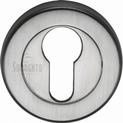 SORRENTO SATIN CHROME EURO PROFILE ESCUTCHEON SC-0192-SC