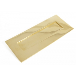 SMALL LETTERPLATE UNLACQUERED BRASS 265mm x 108mm 33060