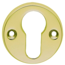 EURO PROFILE E/P ESCUTCHEON POLISHED BRASS AA145