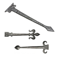 Traditional black hinge fronts