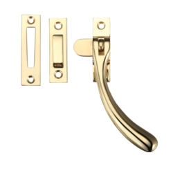 BULB END CASEMENT FASTENER POLISHED BRASS FB103