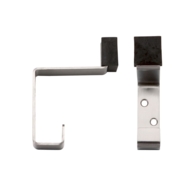BUFFERED HAT & COAT HOOK SATIN STAINLESS STEEL ZAS77SS