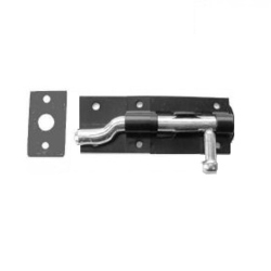 BLACK 923N NECKED / CRANKED TOWER BOLT 4" 923N0100BK