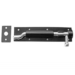 BLACK 923N NECKED / CRANKED TOWER BOLT 6" 923N0150BK
