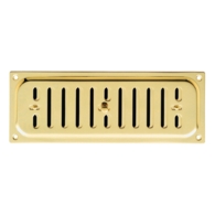 HIT AND MISS VENT POLISHED BRASS 9" x 3" HM4