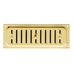 HIT AND MISS VENT POLISHED BRASS 9" x 3" HM4