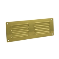 LOUVRE VENT POLISHED BRASS 9" x 3" HL4