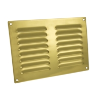 LOUVRE VENT POLISHED BRASS 9" x 6" HL5