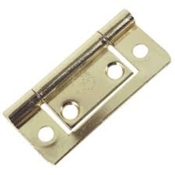 60mm No. 105 FLUSH HINGE ELECTRO BRASSED 105-0060EB