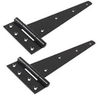 LIGHT TEE HINGES No. 121A BLACK 9" 121A0230BK