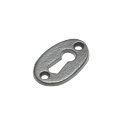 KIRKPATRICK 3012 MORTICE KEY ESCUTCHEON OVAL ANTIQUE BLACK