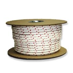 RED SPOT BLEACHED COTTON SASH CORD 6mm 100 METRE REEL THD295