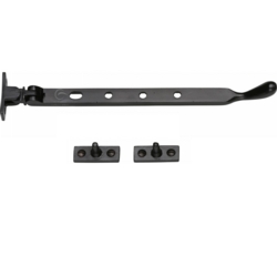 BALL/BULB END 8" CASEMENT STAY BLACK IRON RUSTIC FB992-8