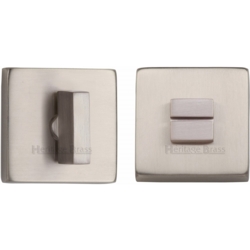 SQUARE BATHROOM TURN & RELEASE SATIN NICKEL SQ4035-SN
