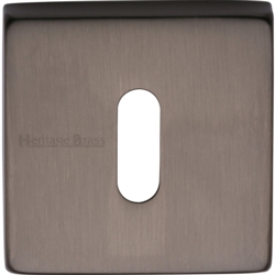 SQUARE MORTICE KEY ESCUTCHEON MATT BRONZE SQ5002-MB