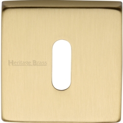 SQUARE MORTICE KEY ESCUTCHEON SATIN BRASS SQ5002-SB