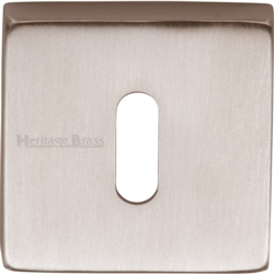 SQUARE MORTICE KEY ESCUTCHEON SATIN NICKEL SQ5002-SN