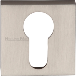 SQUARE EURO PROFILE ESCUTCHEON SATIN NICKEL SQ5004-SN