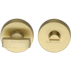ROUND TURN & RELEASE SATIN BRASS 35mm V1018-SB